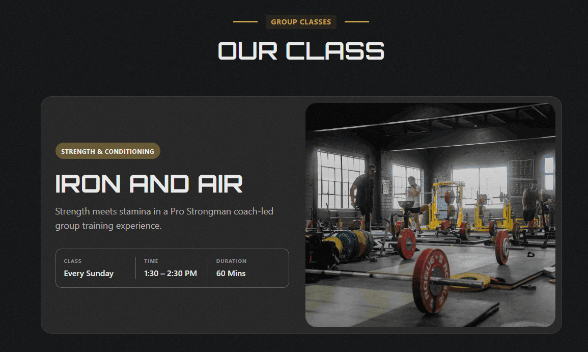 Premium Fitness Gym in Indianapolis Solution Details